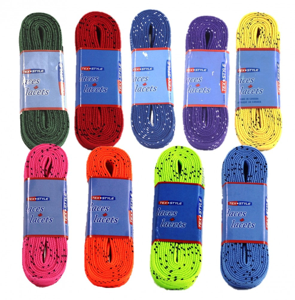 TEX-STYLE lacci hockey colorati 108"
